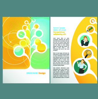 Business flyer and brochure cover design vector 27