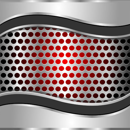metallic mesh vector background set 04