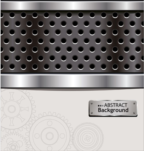 metallic mesh vector background set 05