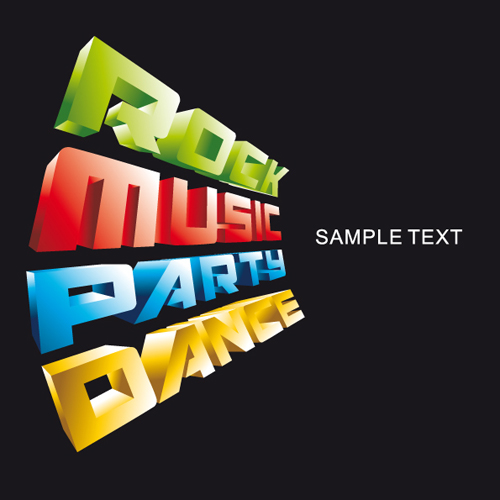 Bright Music Theme elements background vector 01