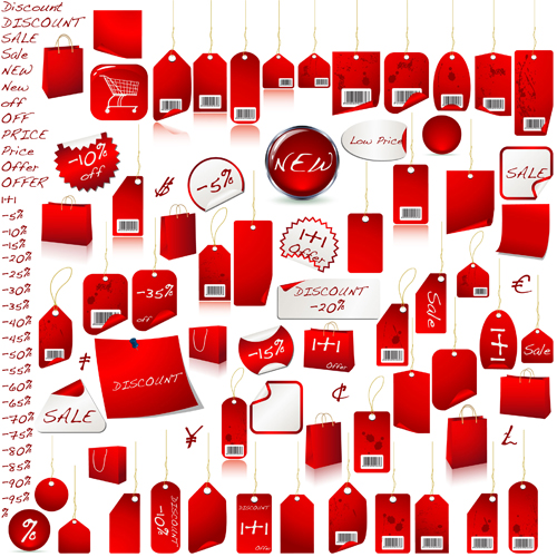 Best sale elements label Stickers 01