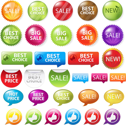 Best sale elements label Stickers 02