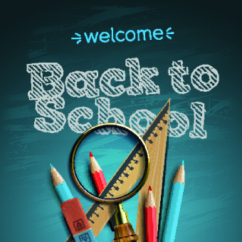 Vector school design elements set 02