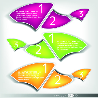 Web speech bubbles design vector 04