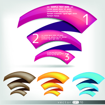 Web speech bubbles design vector 05