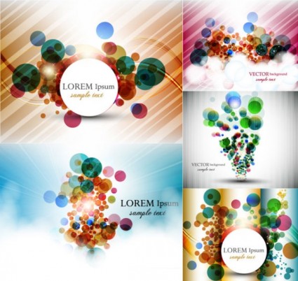 Colorful circle with abstract background vector Colorful circle with abstract background vector
