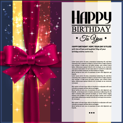 velvet happy birthday cards bow birthday cards 
