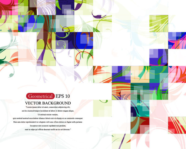 Set of Creative Abstract background vector graphics 03