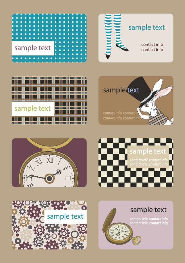 free Vector Business card template 01