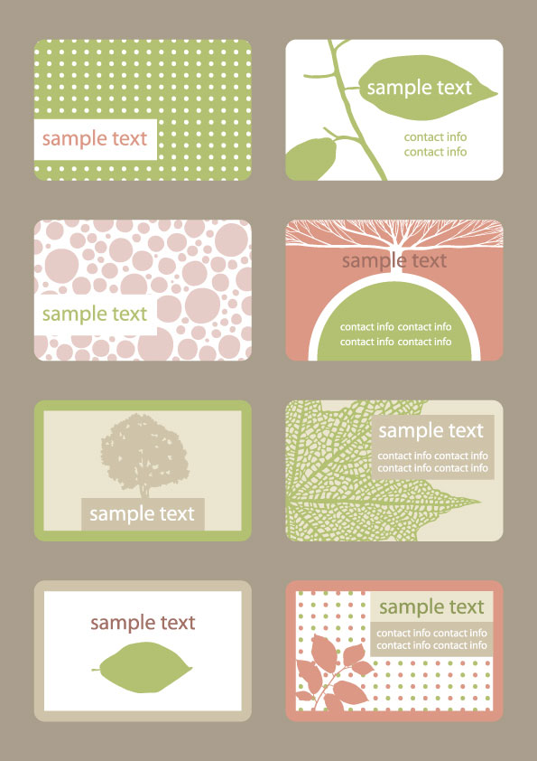 free Vector Business card template 04