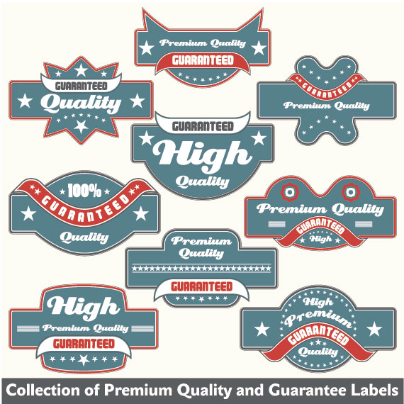 Classic Label stickers 02 free vector