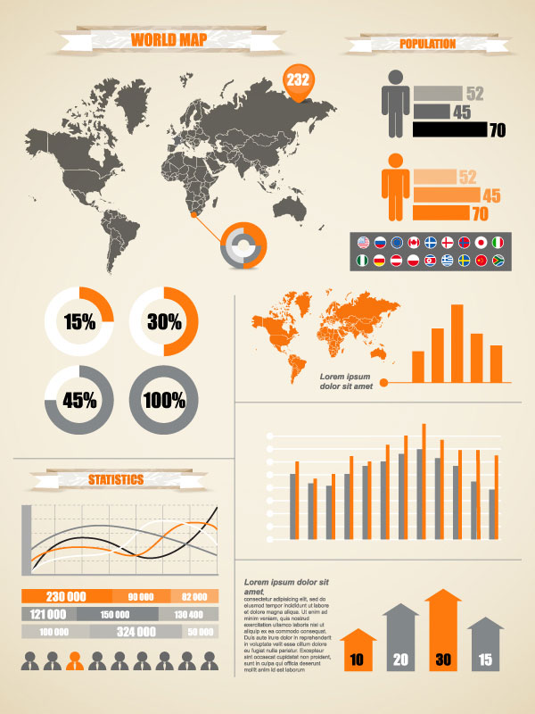 Set Data Chart 01 vector