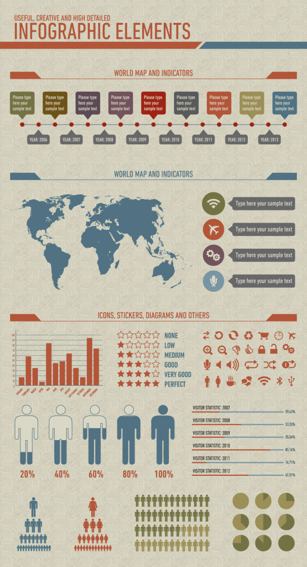 Set Data Chart 02 vector