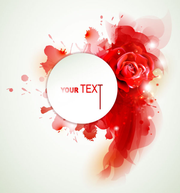 Set of Shiny Petal vector background 04