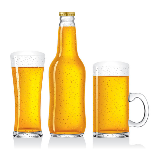 Blank beer vector Graphic