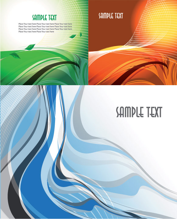 Abstract dynamic lines of the background vector art