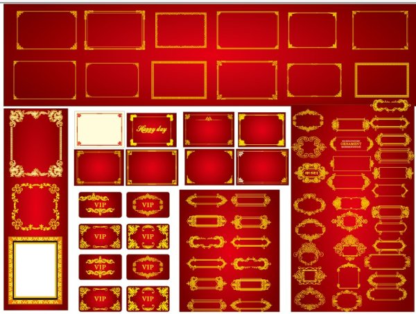 A variety of Border vector