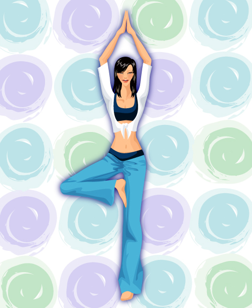 Life movement beauty set 121 vector