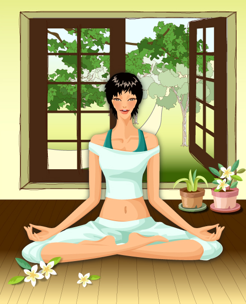 Life movement beauty set 120 vector
