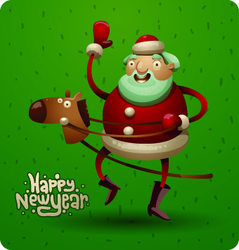 2014 Christmas elements with dot backgrounds 01