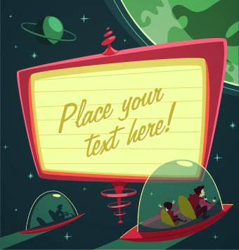 Vintage advertising billboard vector 03