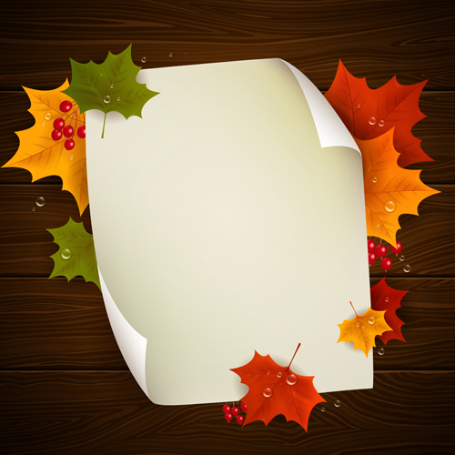Autumn Harvest backgrounds vector 02