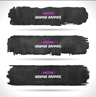 ink grunge black banner 