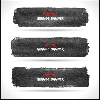ink grunge black banner 