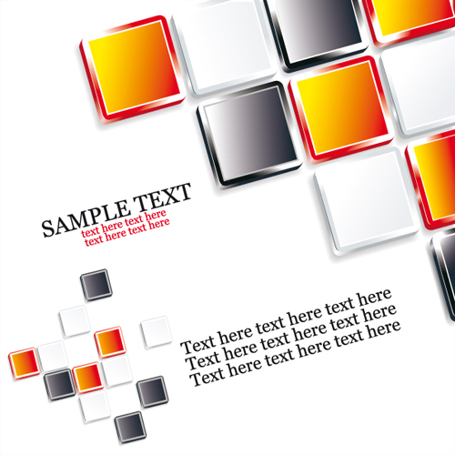 Set of concept Business background vector 03