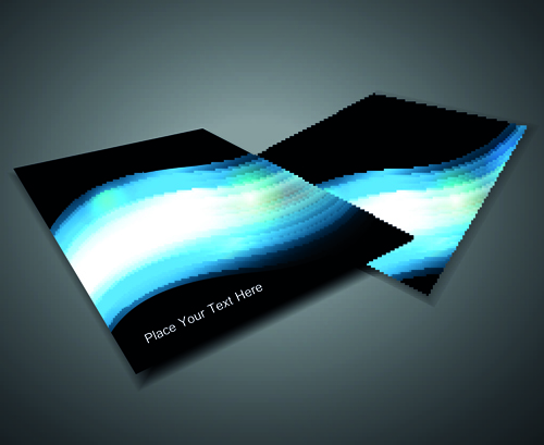 Set of Business form design vector 04