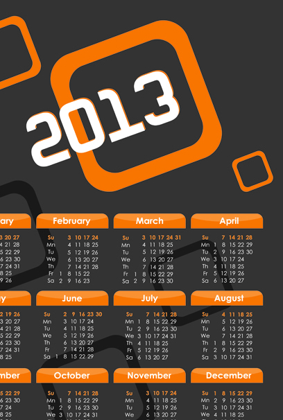 elements element calendars 2013 