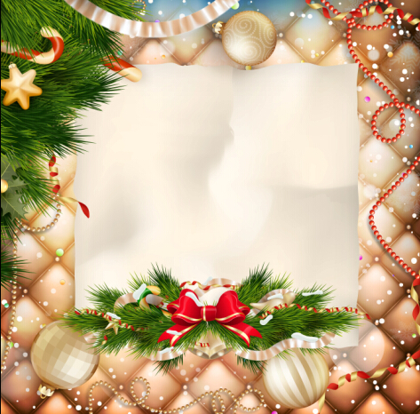 Christmas ornate background with greeting cards vector 05 Christmas ornate background with greeting cards vector 05