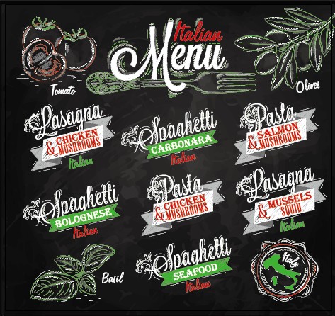 Vintage coffee menu typographic design vector 01