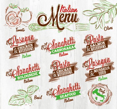 Vintage coffee menu typographic design vector 02