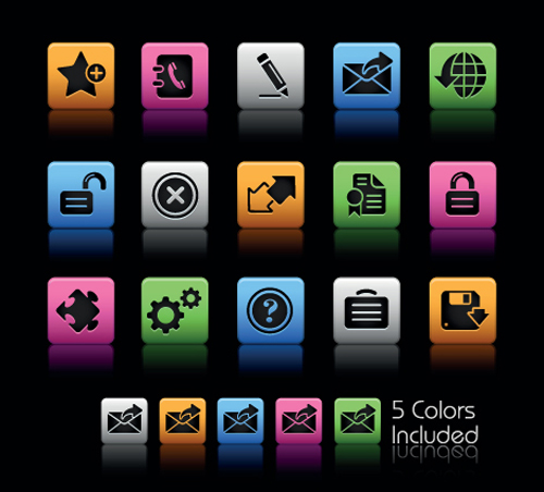 web icons icon Commonly colorful 