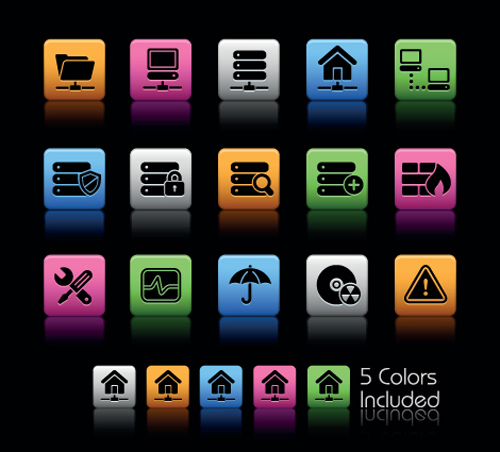 web icons icon Commonly colorful 