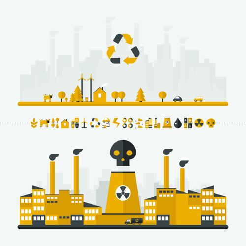 Concept ecology and environment business template vector 01