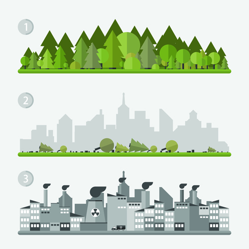Concept ecology and environment business template vector 03