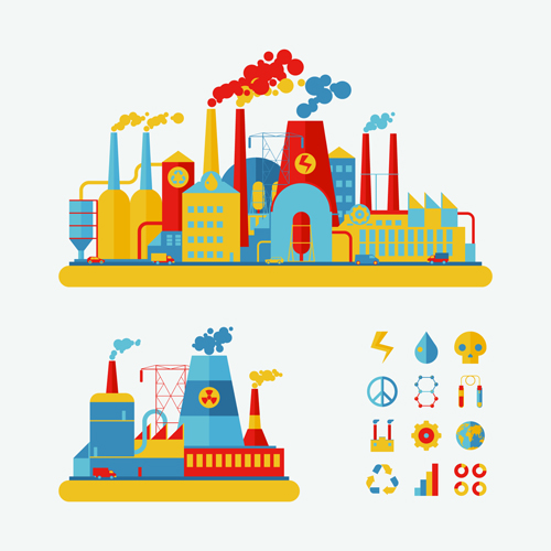Concept ecology and environment business template vector 06