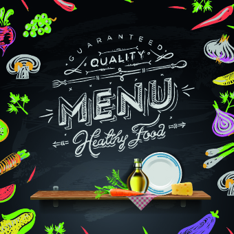 Creative Menu template vector 02