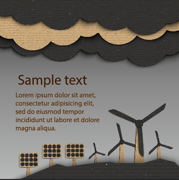 Dark cardboard business template vector 04