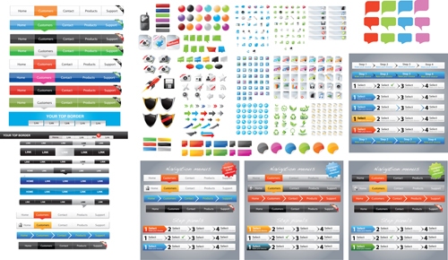 Designers toolkit web vector set