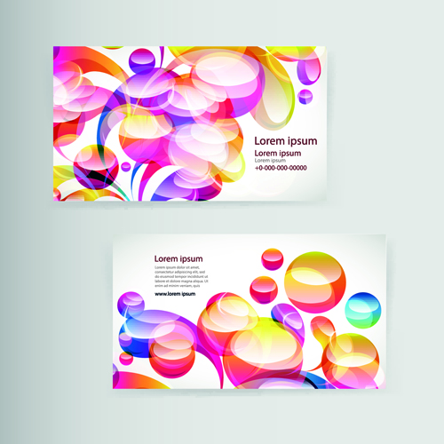 elements dynamic colored business cards business 