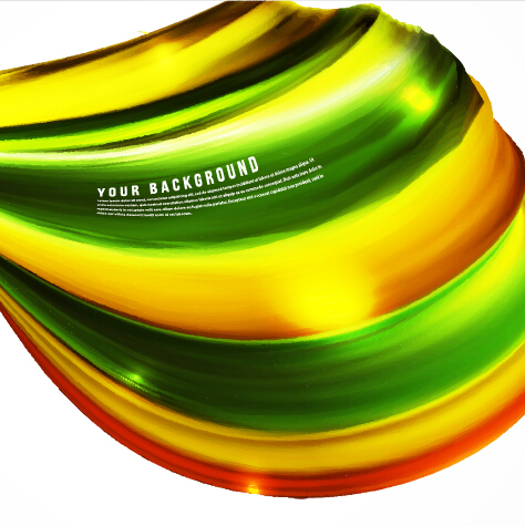 Dynamic wavy gloss background vector 01