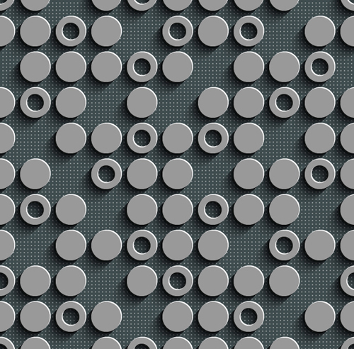 seamless perforated pattern gray 