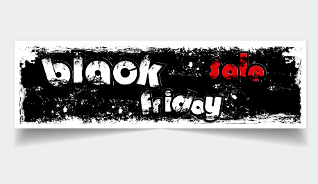 sale grunge friday Black friday black banner 