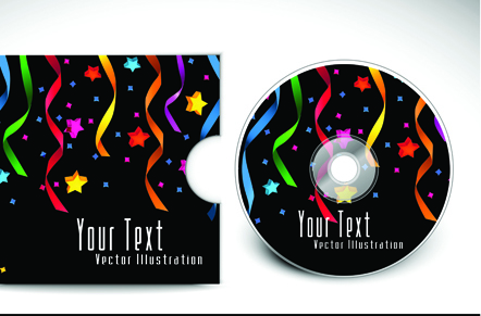 Abstract CD cover vector background 05