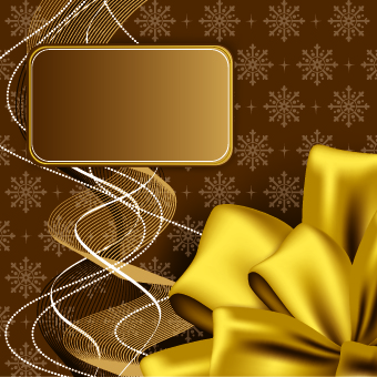 Beautiful bow holiday cards vector set 13