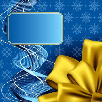 Beautiful bow holiday cards vector set 03