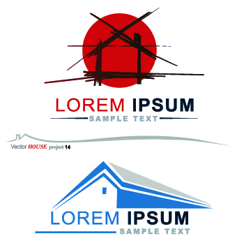Creative House vector logos 04